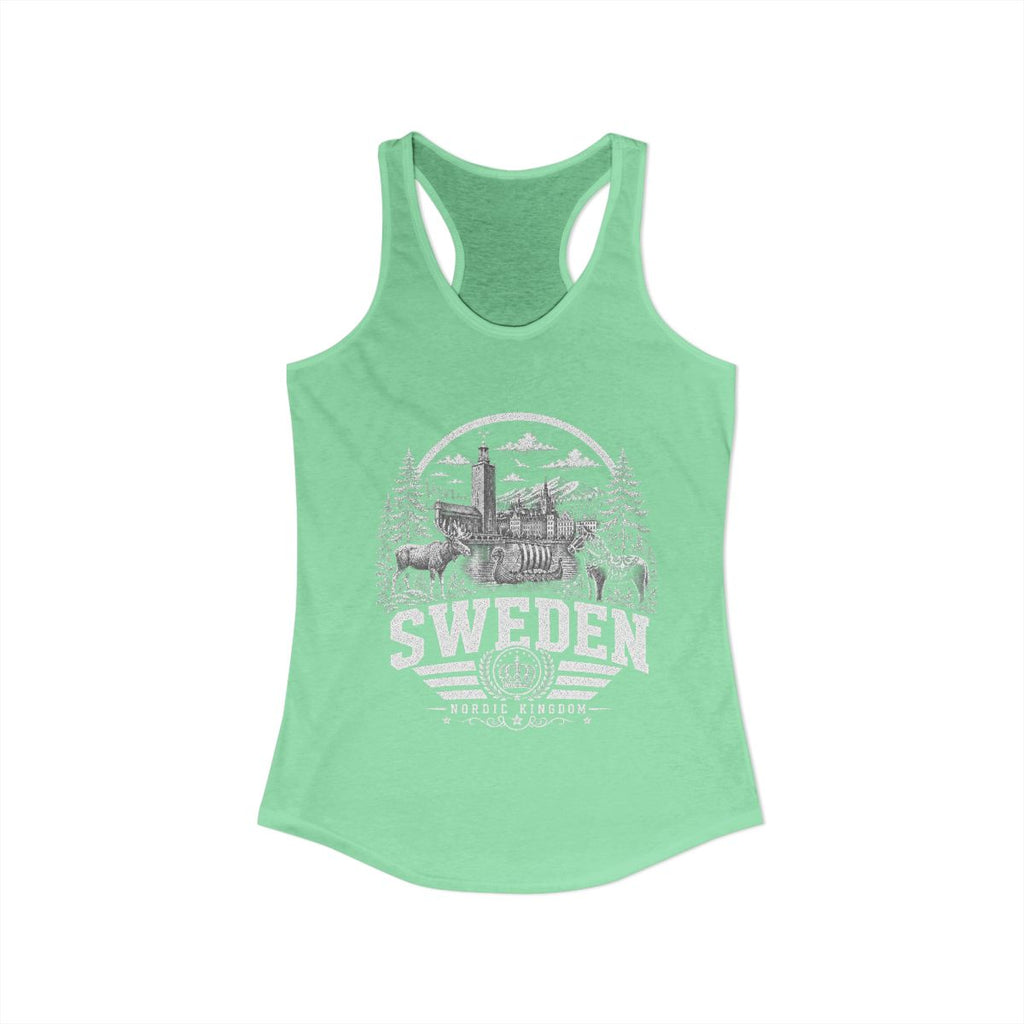 Sweden Women's Tank Top — Solid Mint (front)