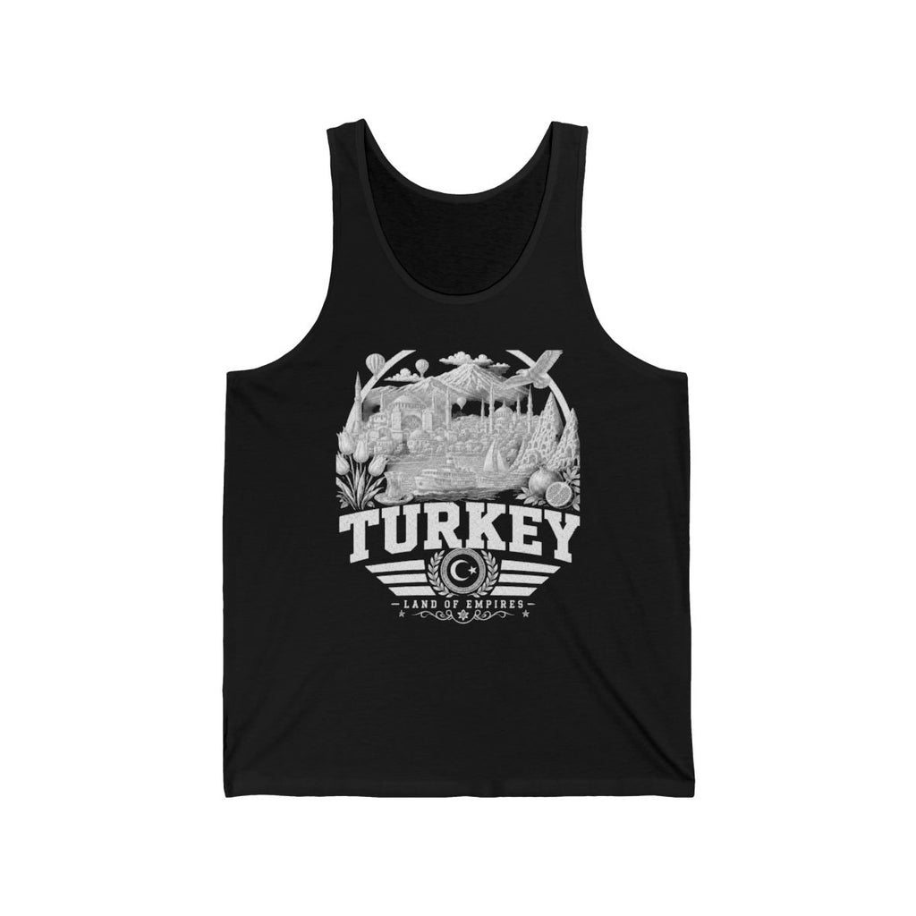 Turkey Men's Tank Top — Black (front)