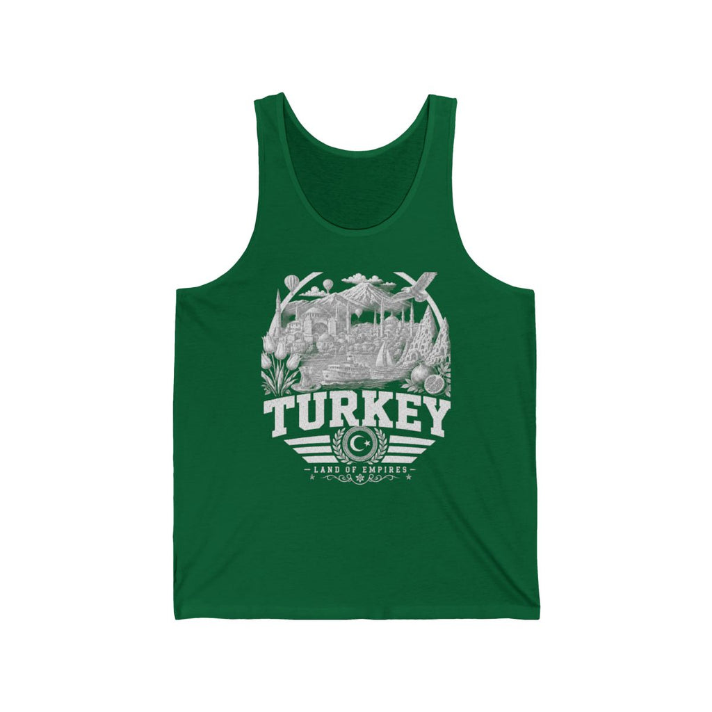 Turkey Men's Tank Top — Kelly (front)