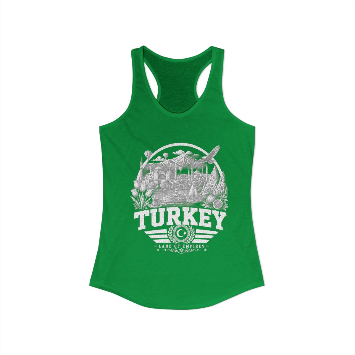 Turkey vintage landmarks tank top — iconic landmark design | Nameshi Destinations (view 16)