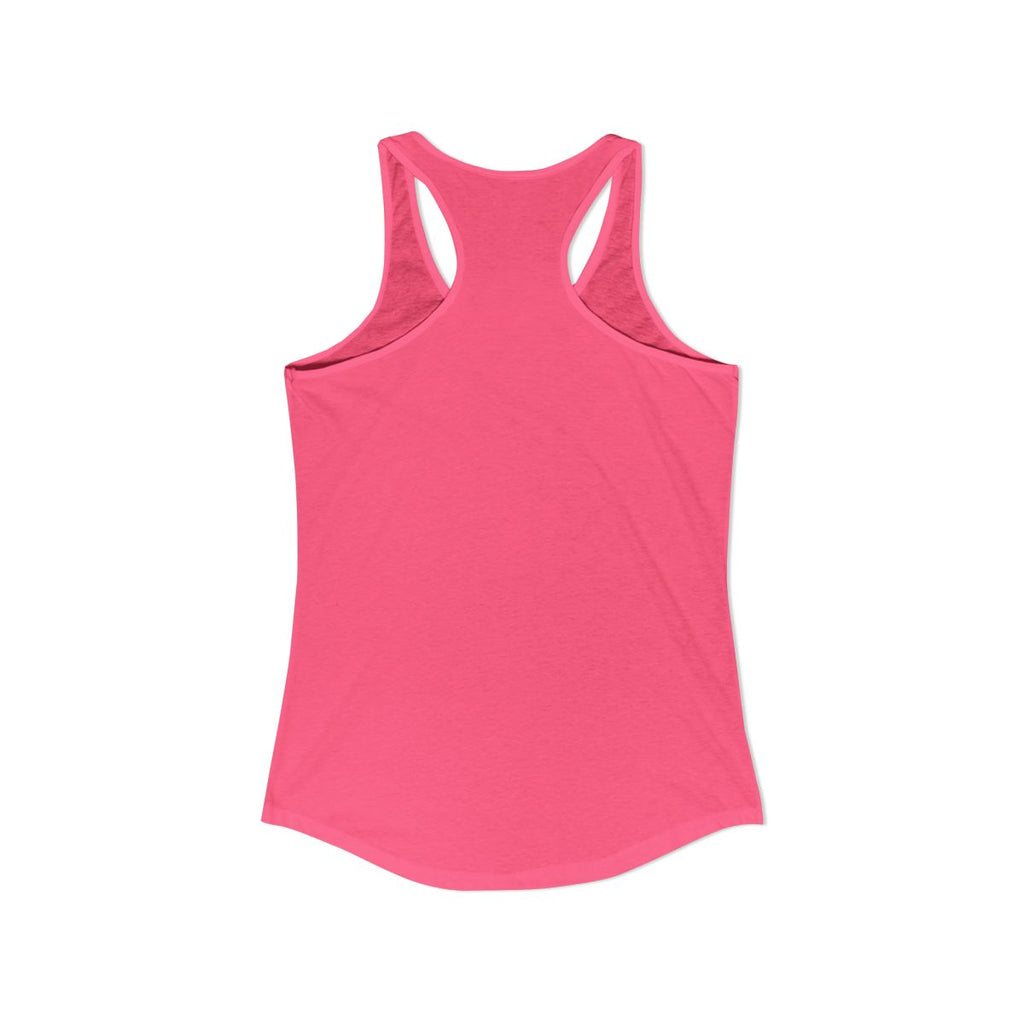 United Kingdom Women's Tank Top — Solid Hot Pink (back)