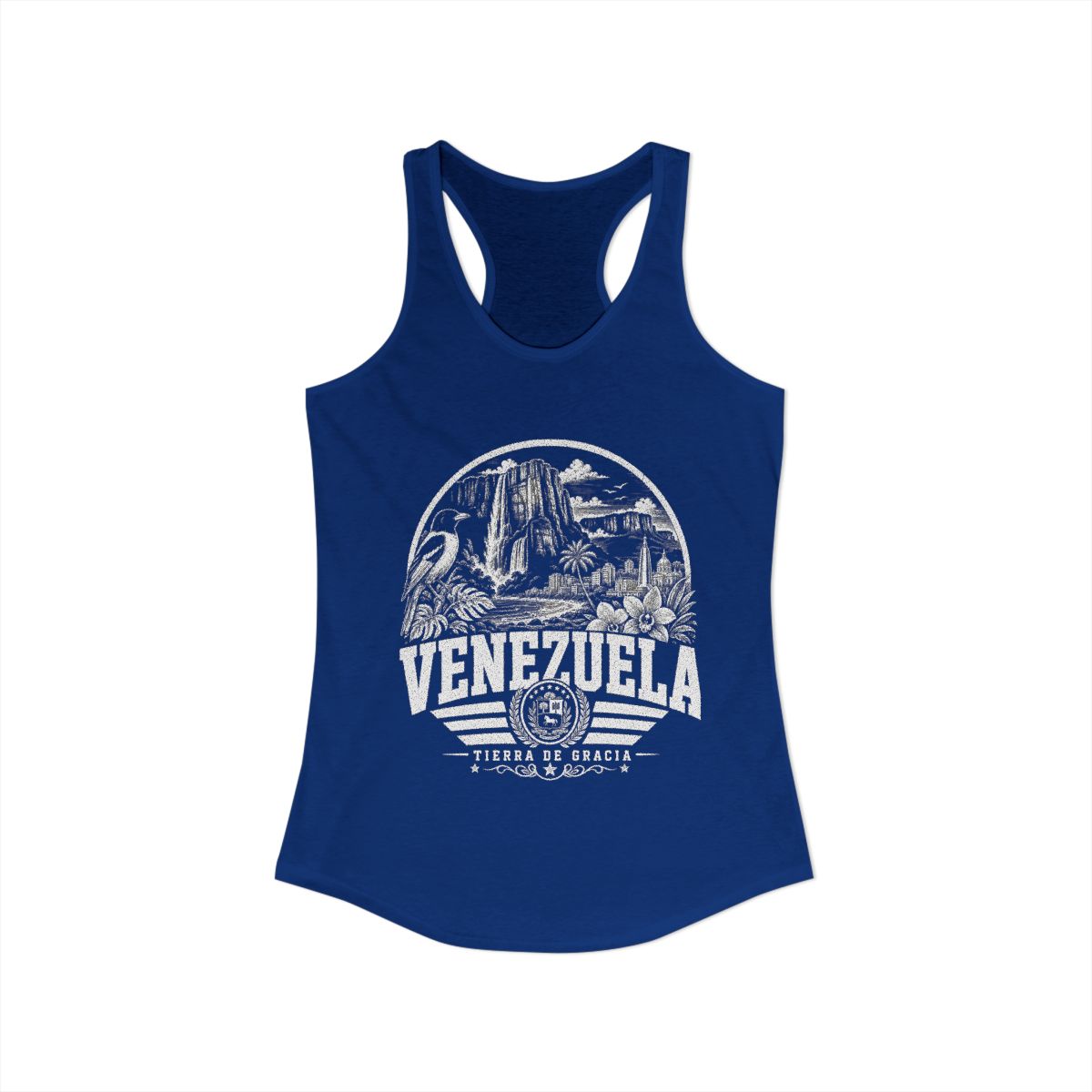 Venezuela vintage landmarks tank top — iconic landmark design | Nameshi Destinations (view 10)