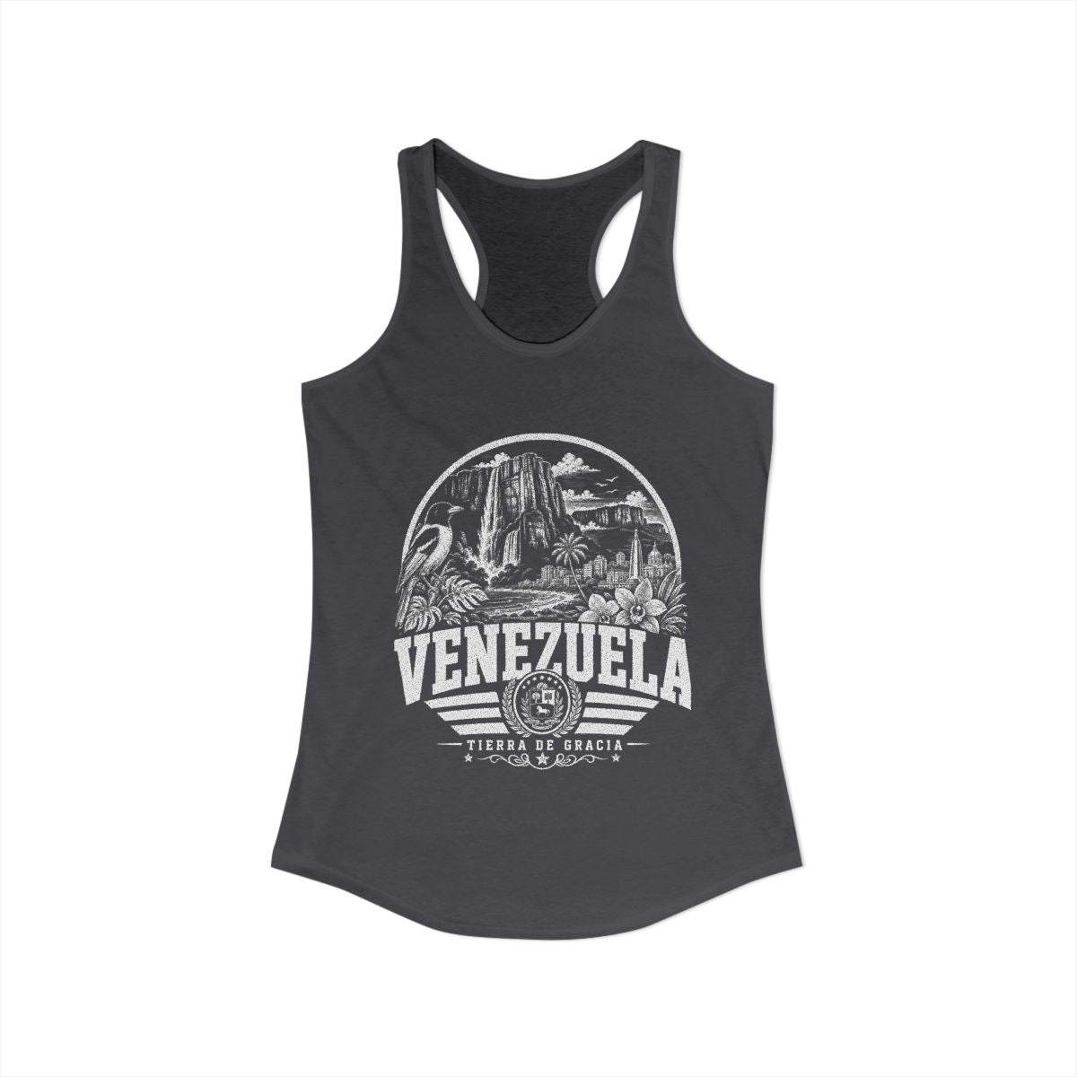 Venezuela vintage landmarks tank top — iconic landmark design | Nameshi Destinations (view 12)